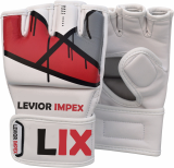 Leather Gel Tech UFC Grappling MMA Gloves Fight Boxing Punch
